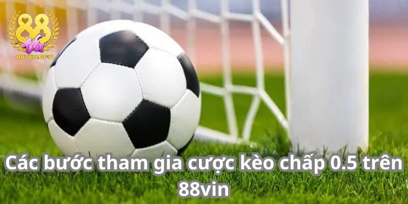 Các bước tham gia cược kèo chấp 0.5 trên 88vin